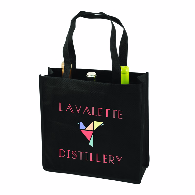 True® 3 Bottle Non-Woven Wine Tote