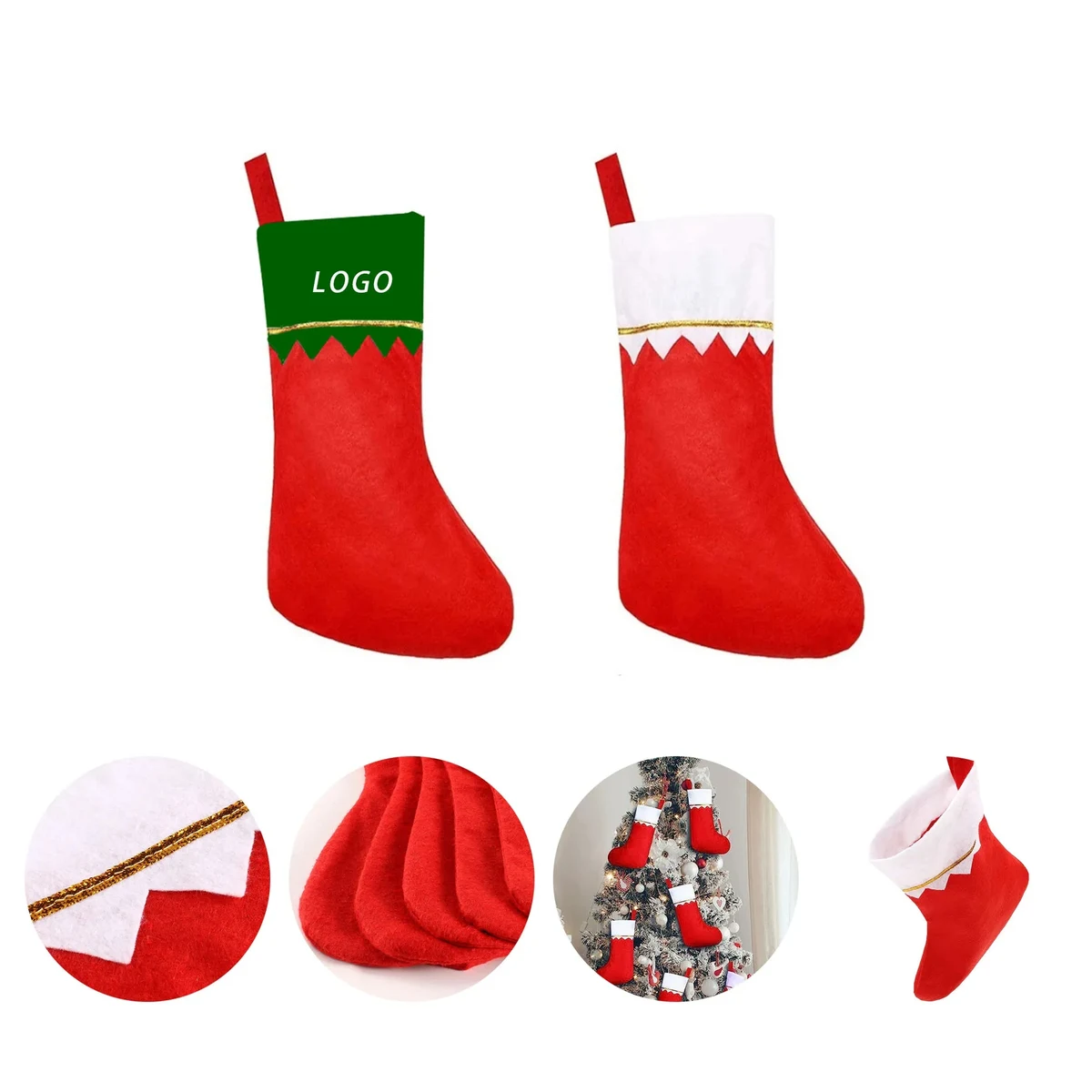 Christmas Stocking With Logo For Surprising,Holidays 1