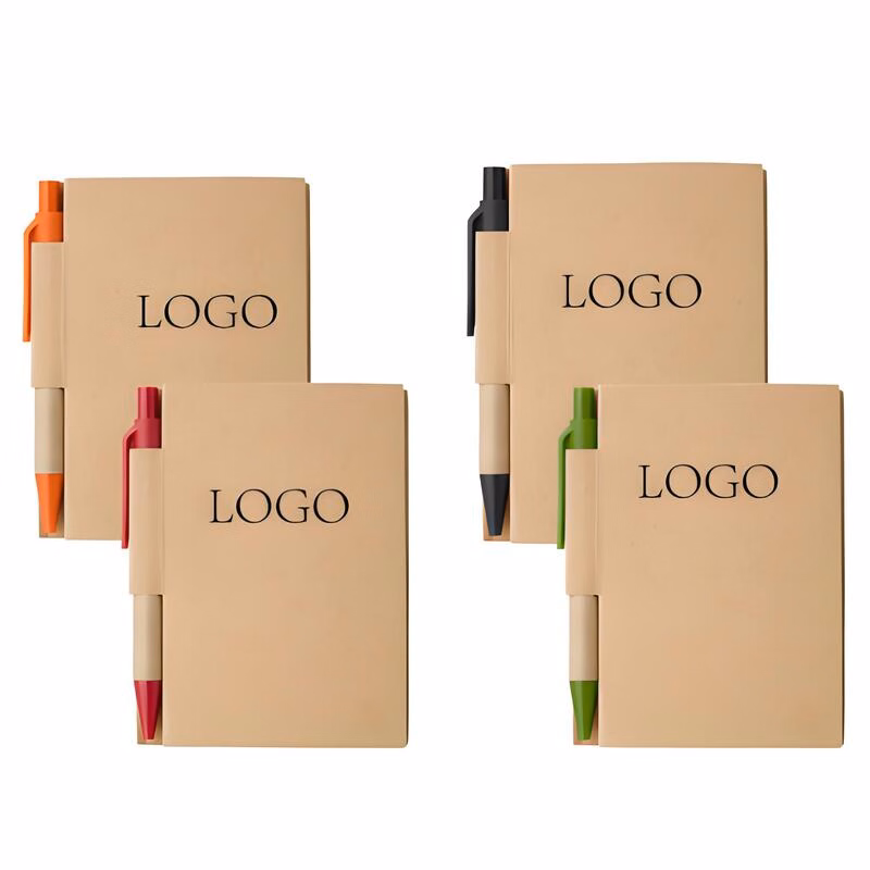 Classic A6 Notebook W/ Kraft Paper Cover & Pen
