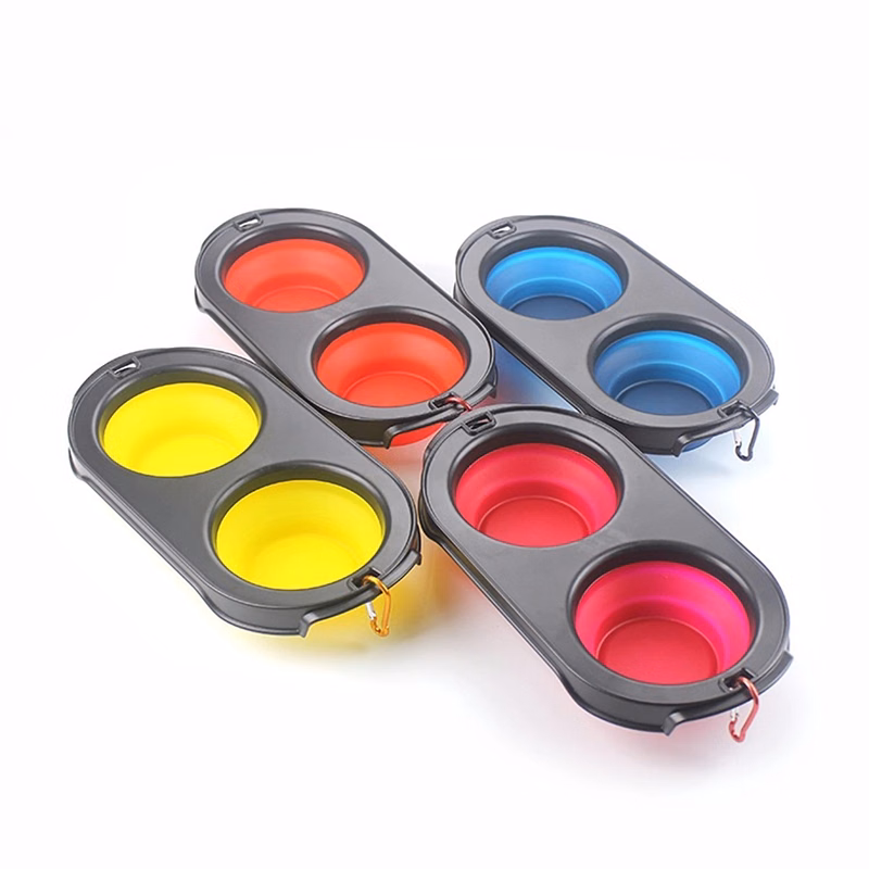 Pets Bowl Collapsible Travel Feeder