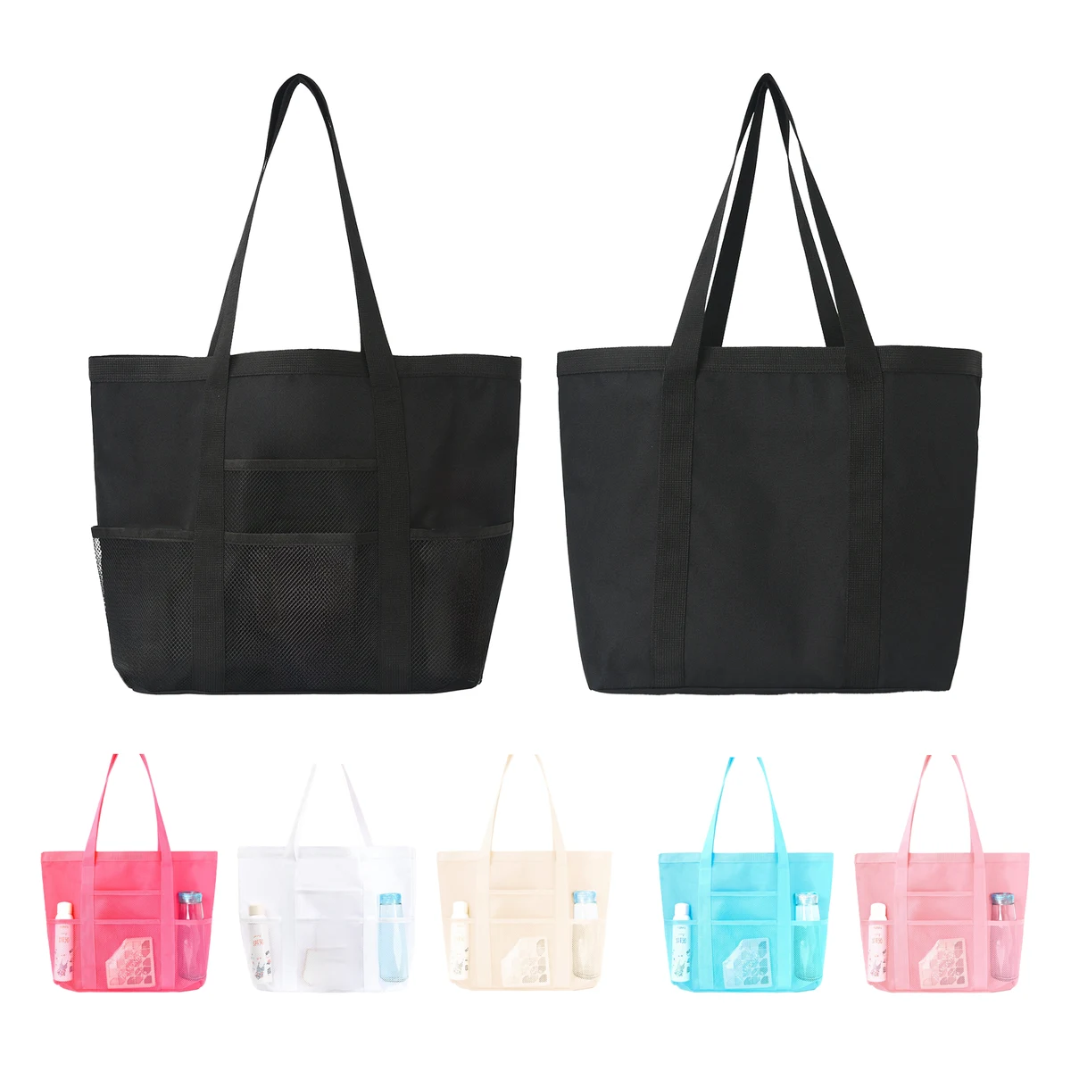 Collapsible Polyester Mesh Tote Bag 1