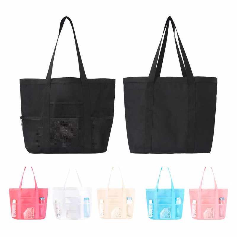 Collapsible Polyester Mesh Tote Bag