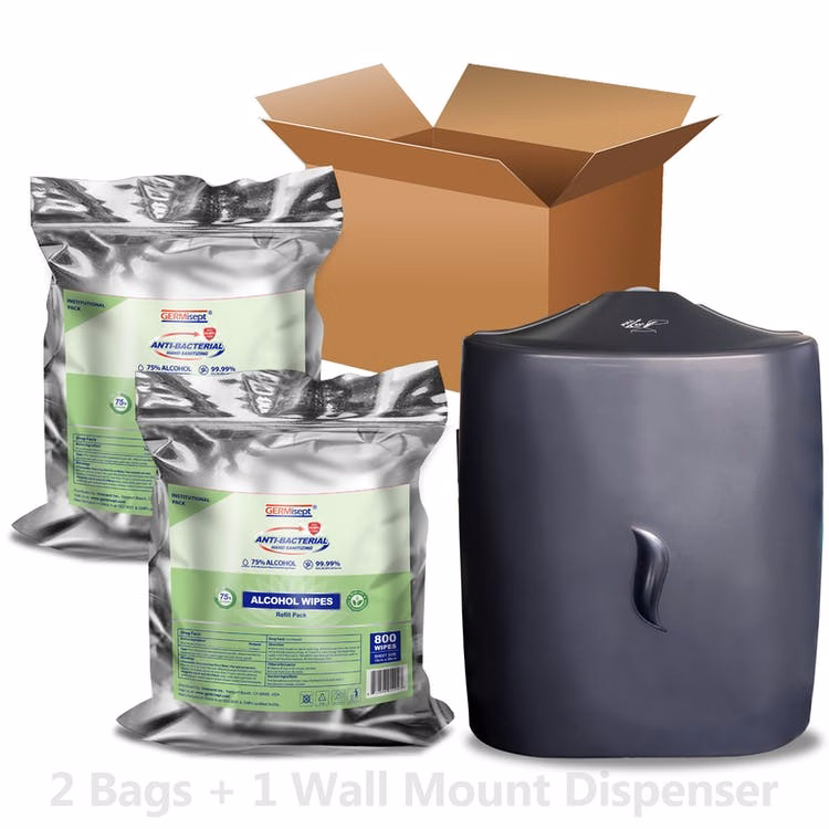 Antibacterial Wipes - 800-Count Wall Mount Dispenser