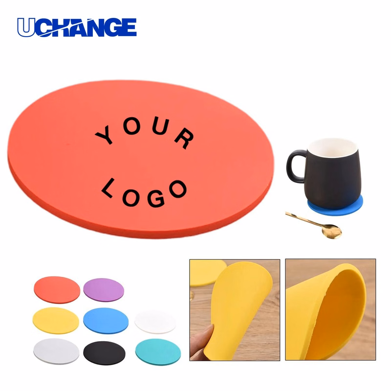 White Round Ceramic Coaster 2.7 Inch for Cup Holders