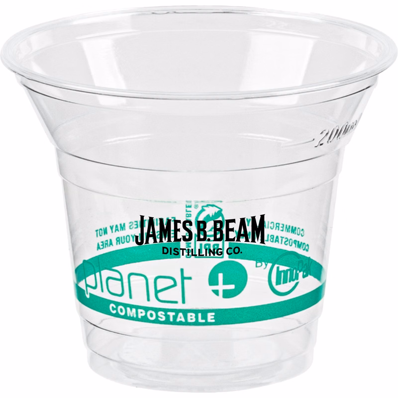 10oz Compostable PLA Cup - Eco Branded (Planet)