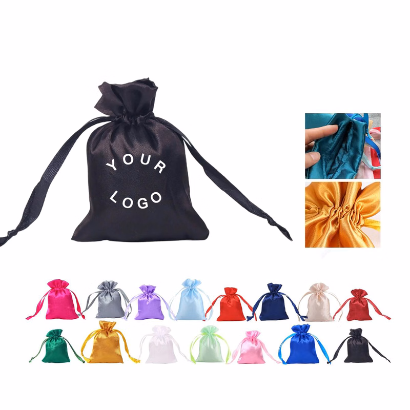Mini Silk Drawstring Jewelry Pouch
