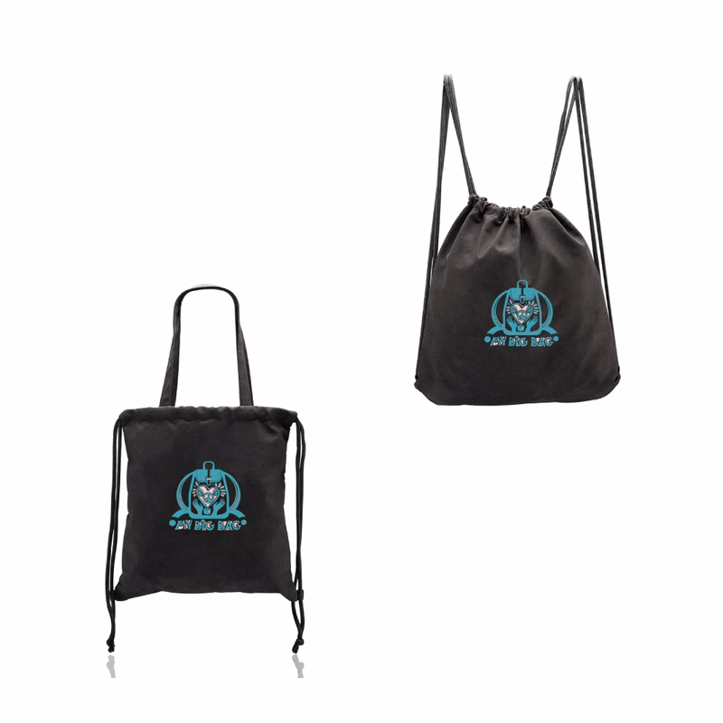 Milan Suede Drawstring Backpacks with Handles