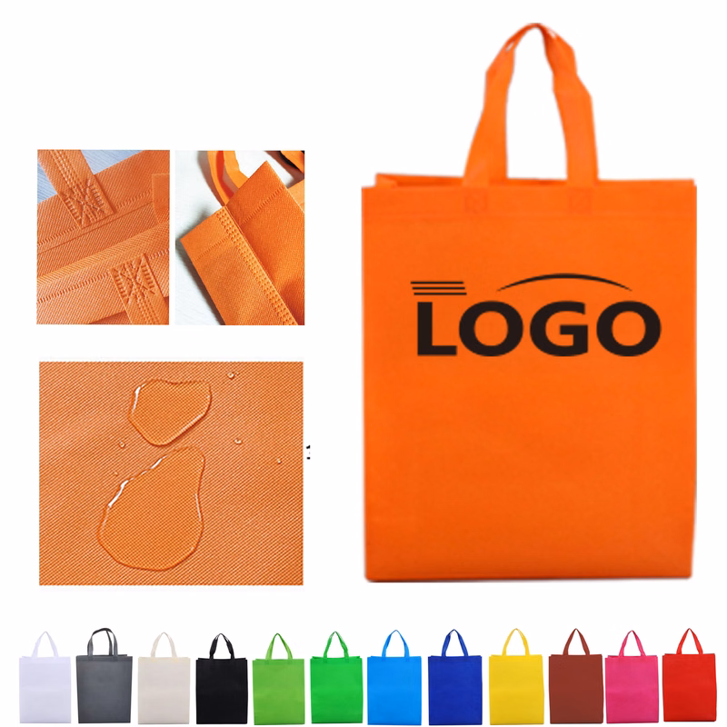 MOQ50 Vertical Nonwoven Bags Customizable Logo