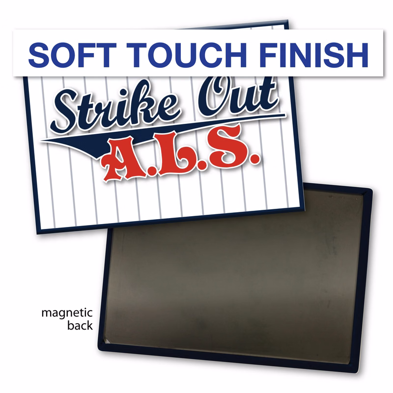Soft Touch Rectangle Button - 2.5" x 3.5" - Magnet Backing