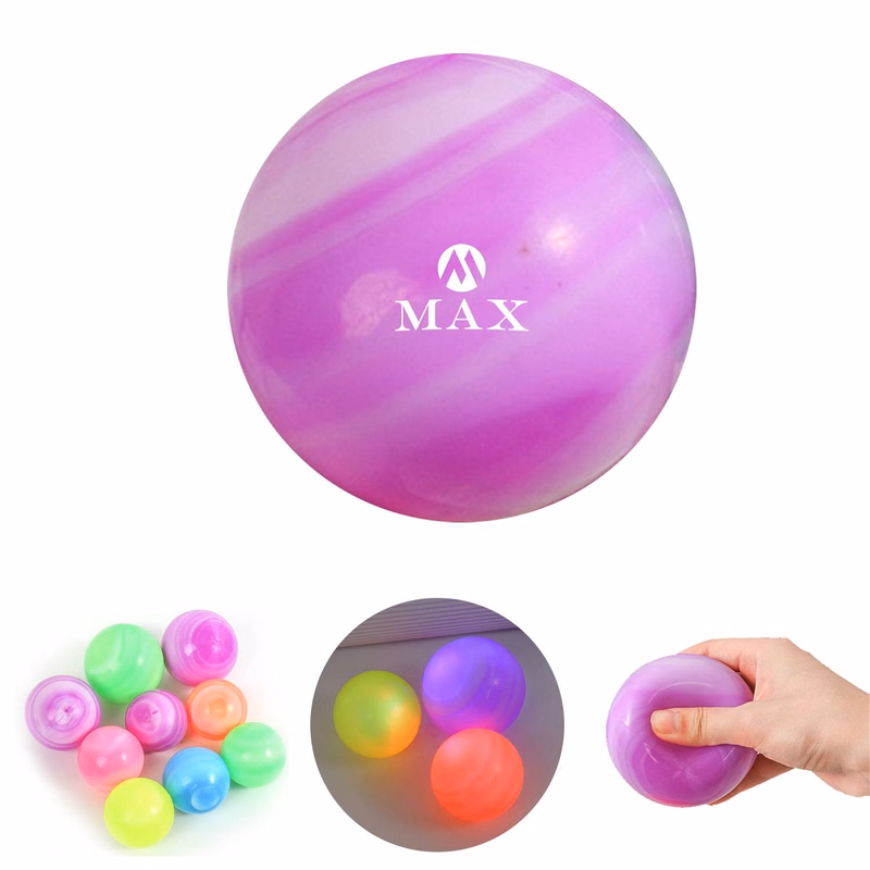 Galaxy Two Color TPR Flash Bouncy Balls