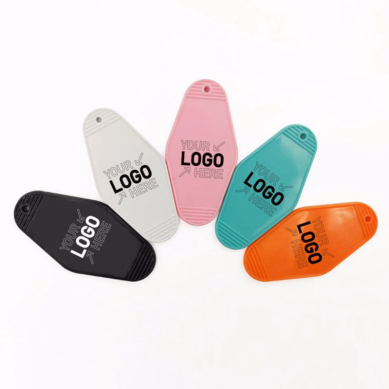 Plastic Rhombus Keychain Motel Hotel Key Tag