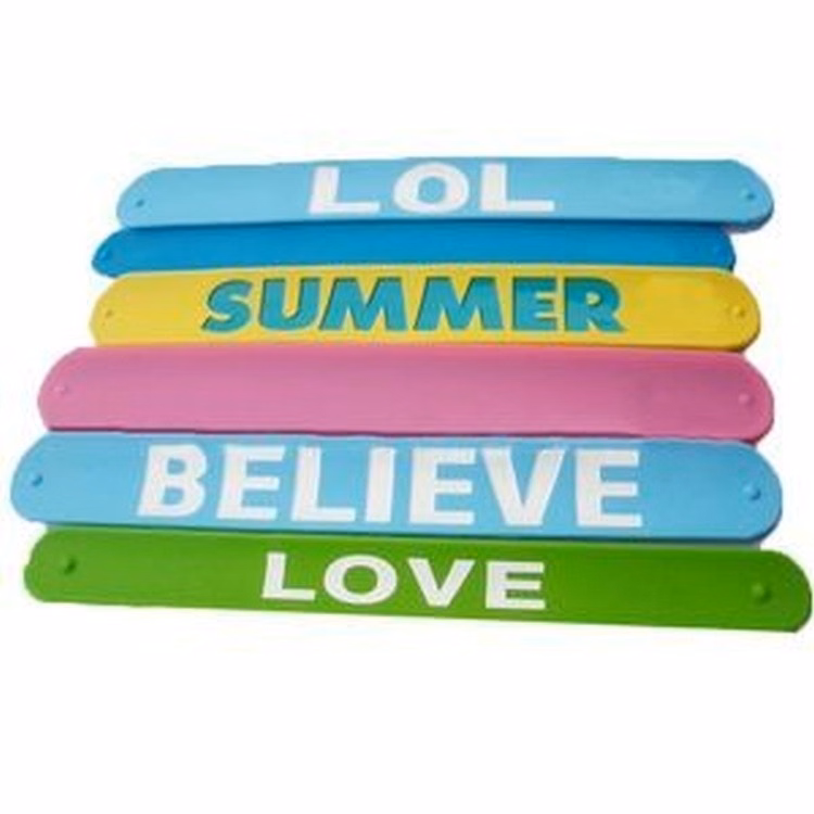 Silicone Slap Wristband (Debossed & Ink Filled)