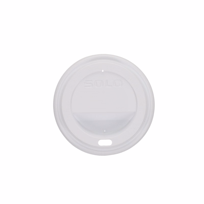 8 oz Paper Cup Domed Lid White