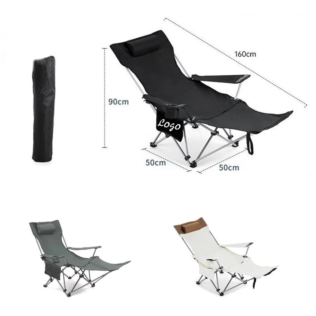 Outdoor Camping Fishing Office Rest Lounge Chair With Bag 1