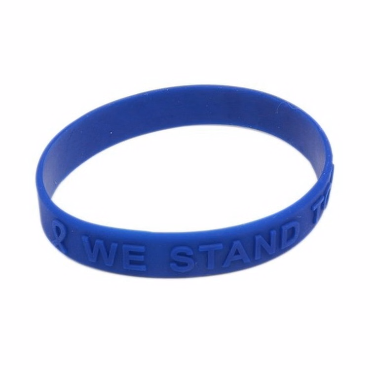 Silicone Bracelet With Embossed Logo