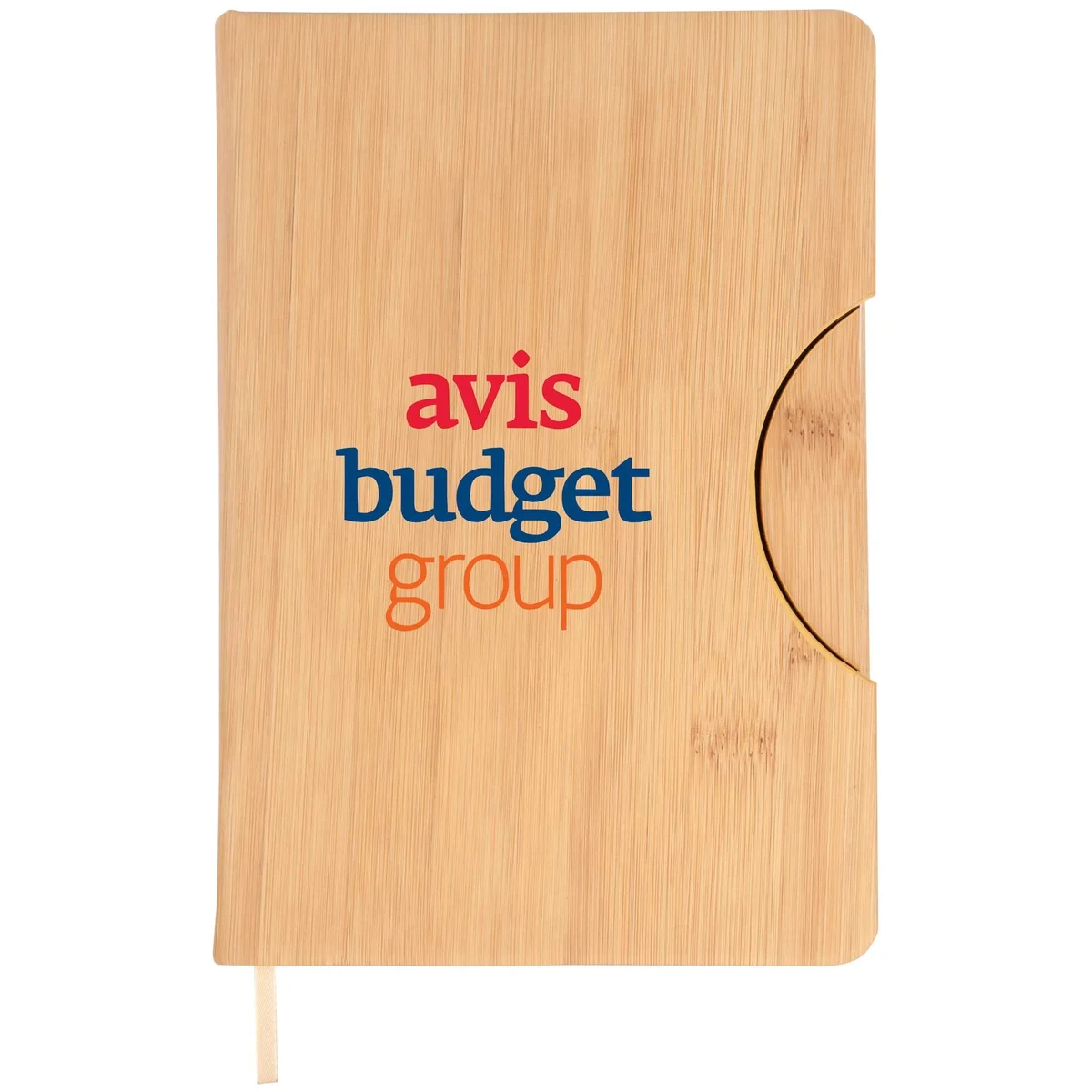 5.8x8.3 Maui Faux Bamboo Notebook with Phone Holder 1