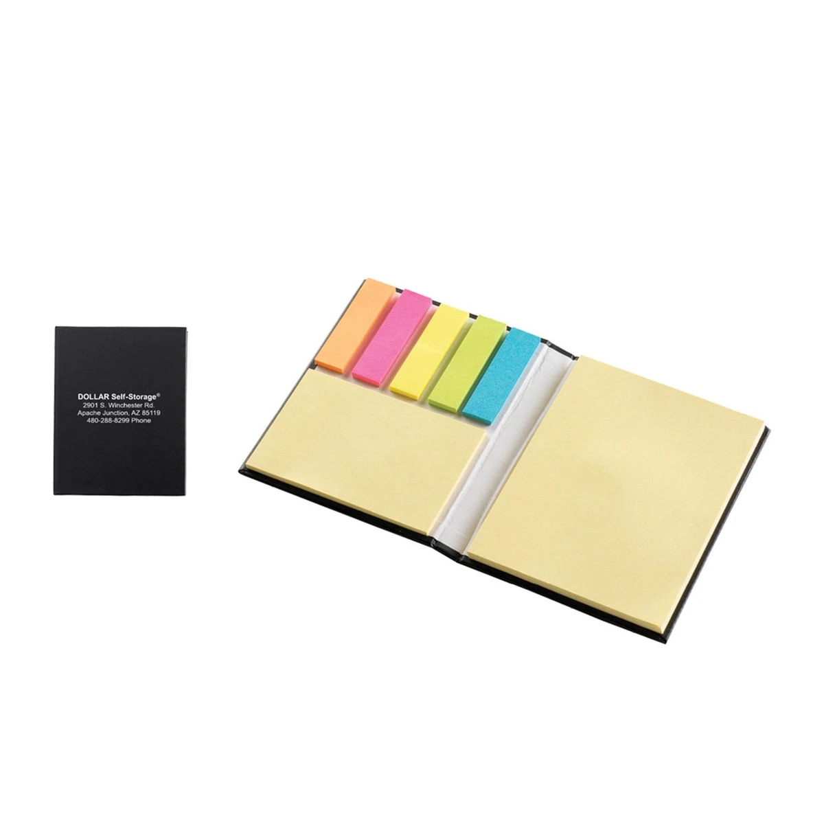 Black Notepad w/Sticky Flags 1