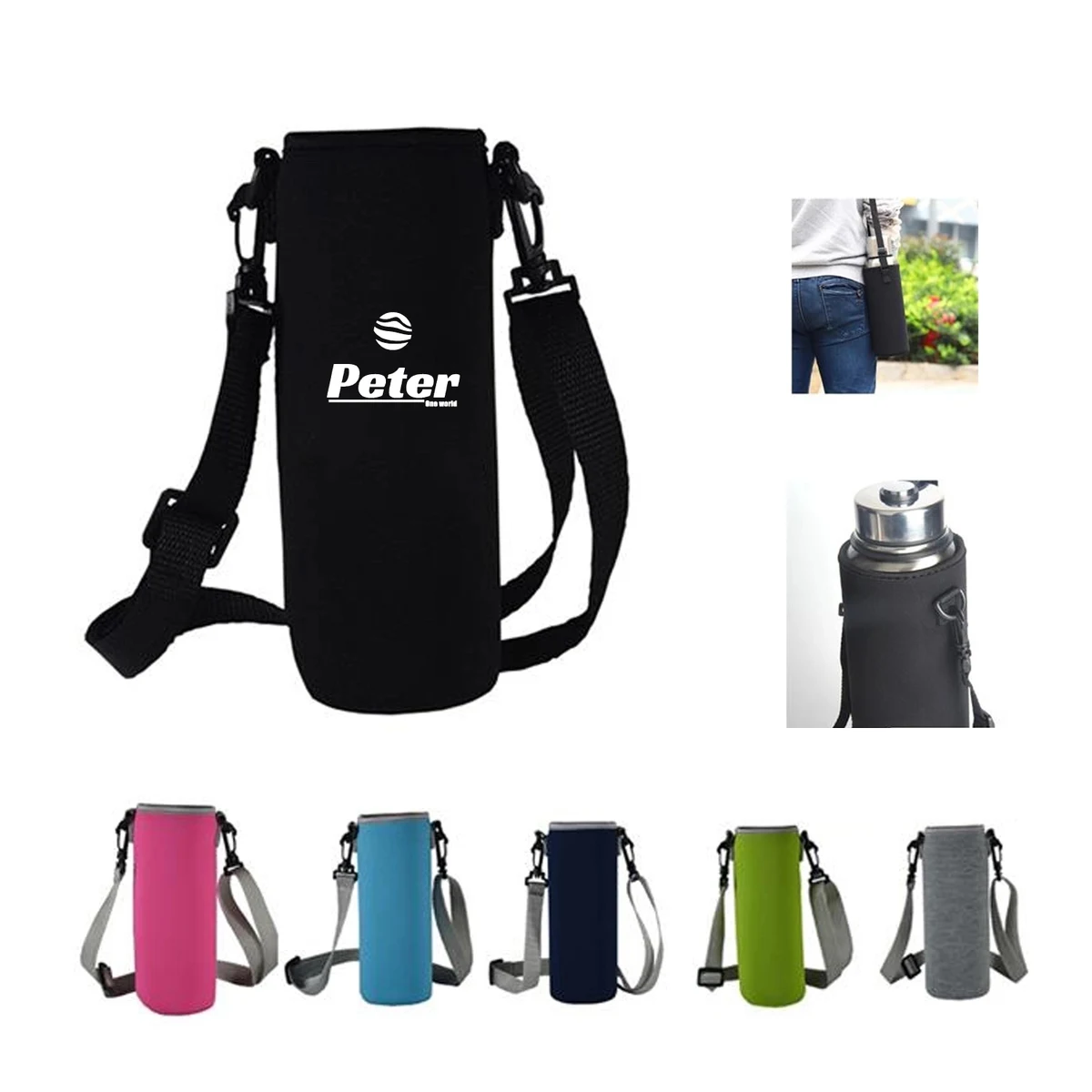 17oz Insulated Tumbler Sleeve with Adjustable Strap 1