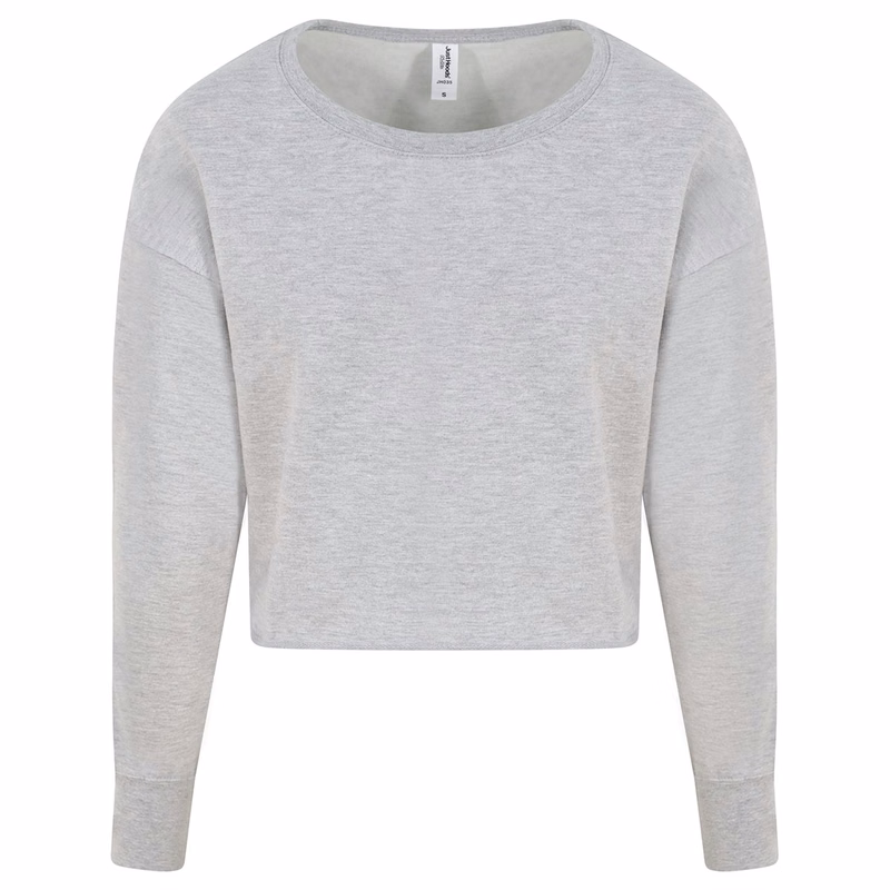 Women's Cropped Crewneck Sweatshirt - JHA035