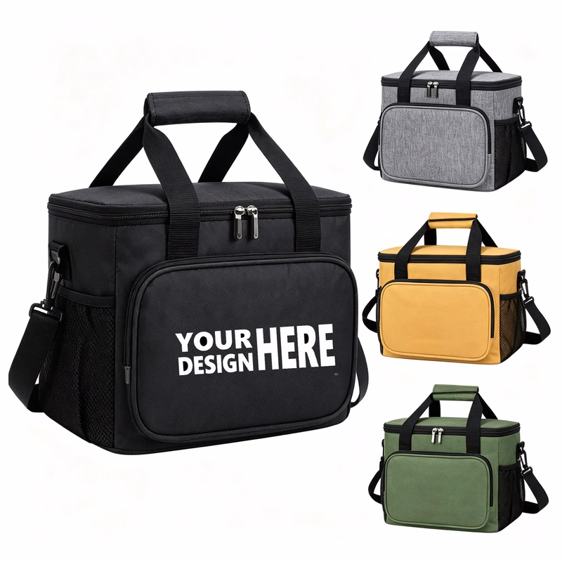 Portable Soft Sided Lunch Bag 15.8 Quart with Shoulder Strap
