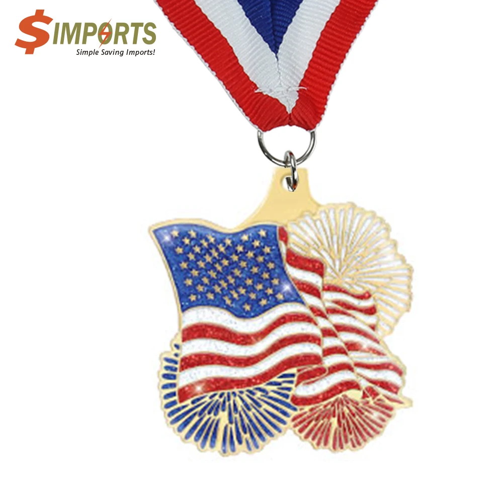 Iron Imitation Cloisonné Medal (Simports) 1