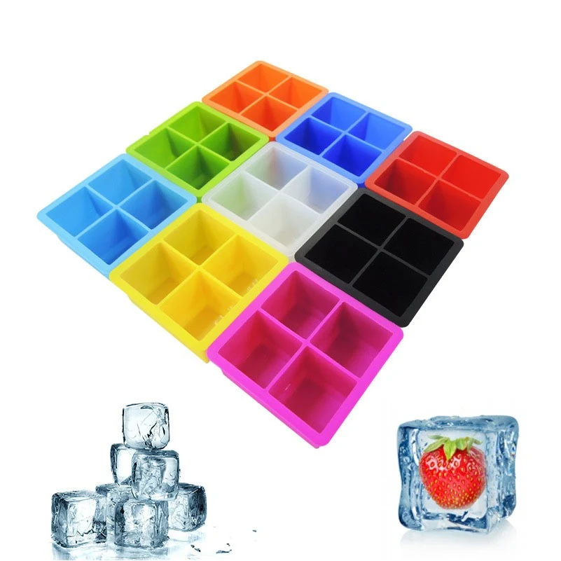 Customizable Four Cavity Ice Cube Tray 1