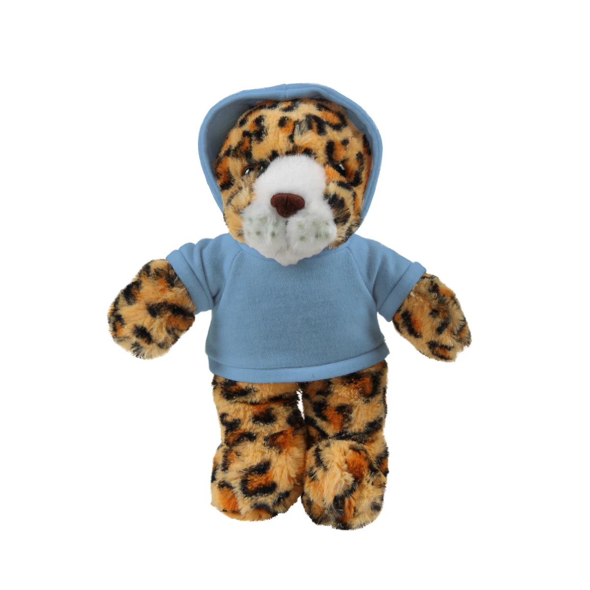 soft plush Leopard with hoodie 1