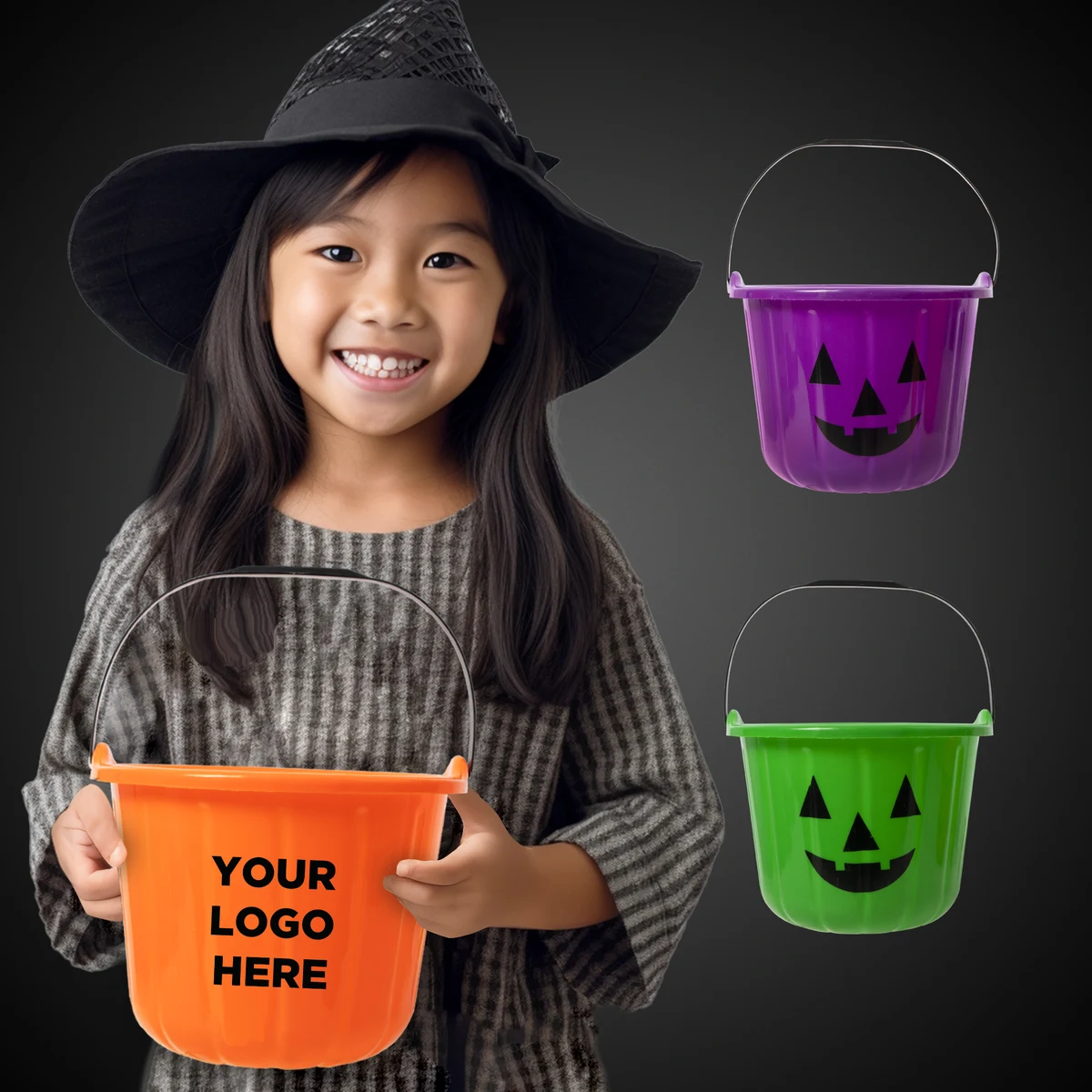 Pumpkin Bucket w/ Handle 1
