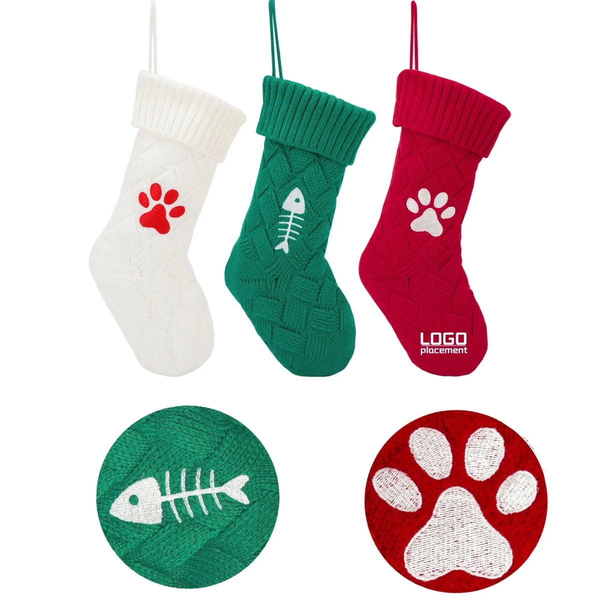 Customized Christmas Knitted Christmas Sock Decorations 1