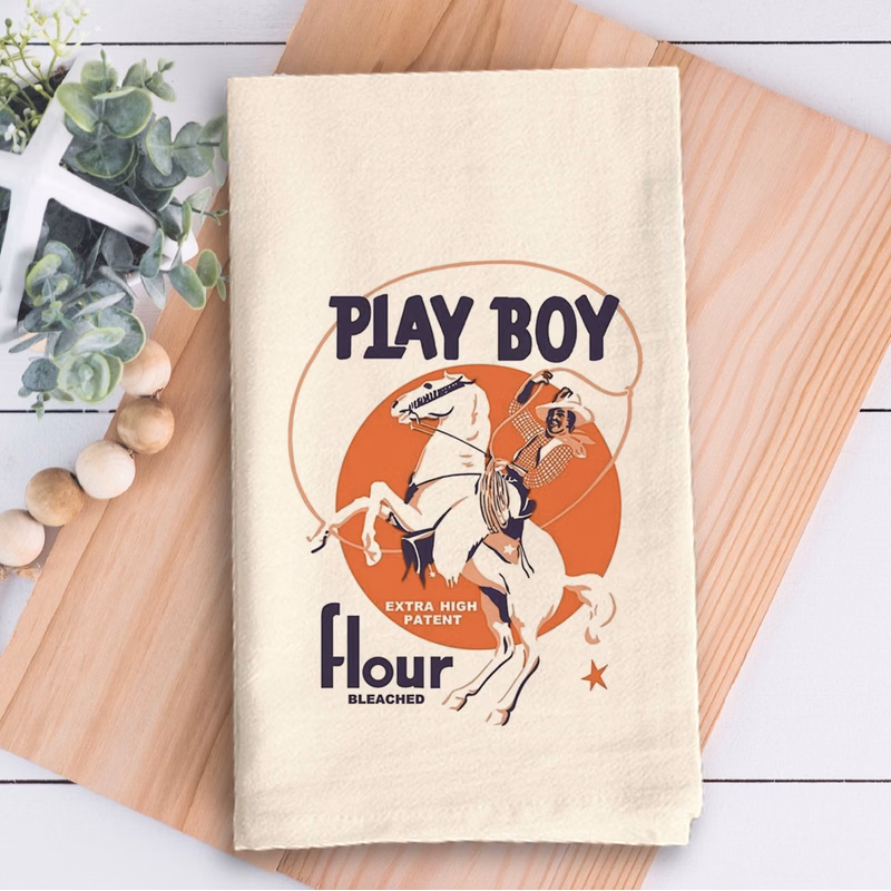 Natural Vintage Flour Sack Tea Towel