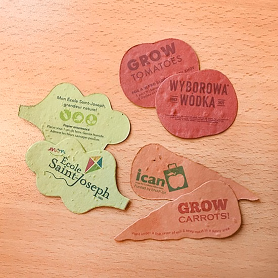 Veggie Die Cut - Printed Double Sided