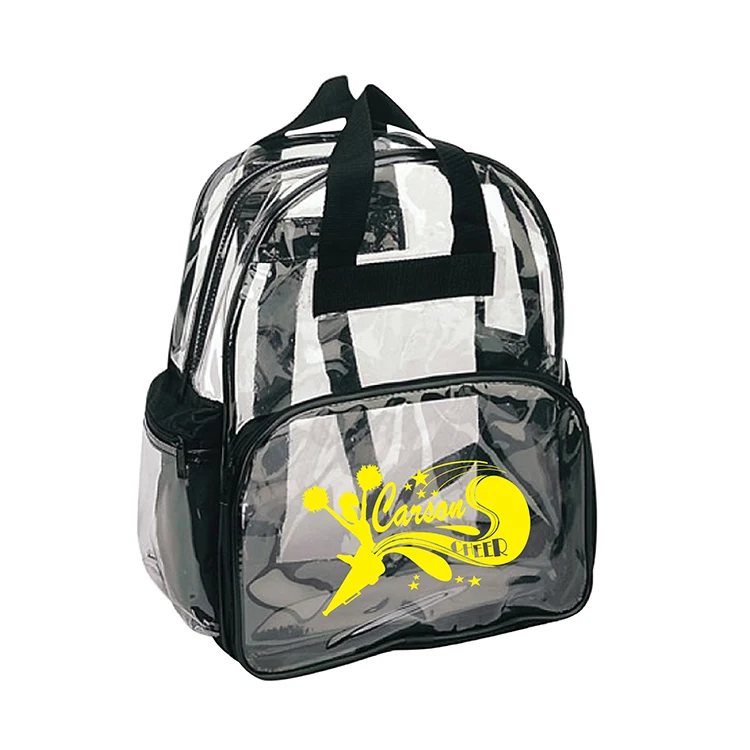 Clear PVC Promotional Backpack - 12"w x 15"h x 6"d 1