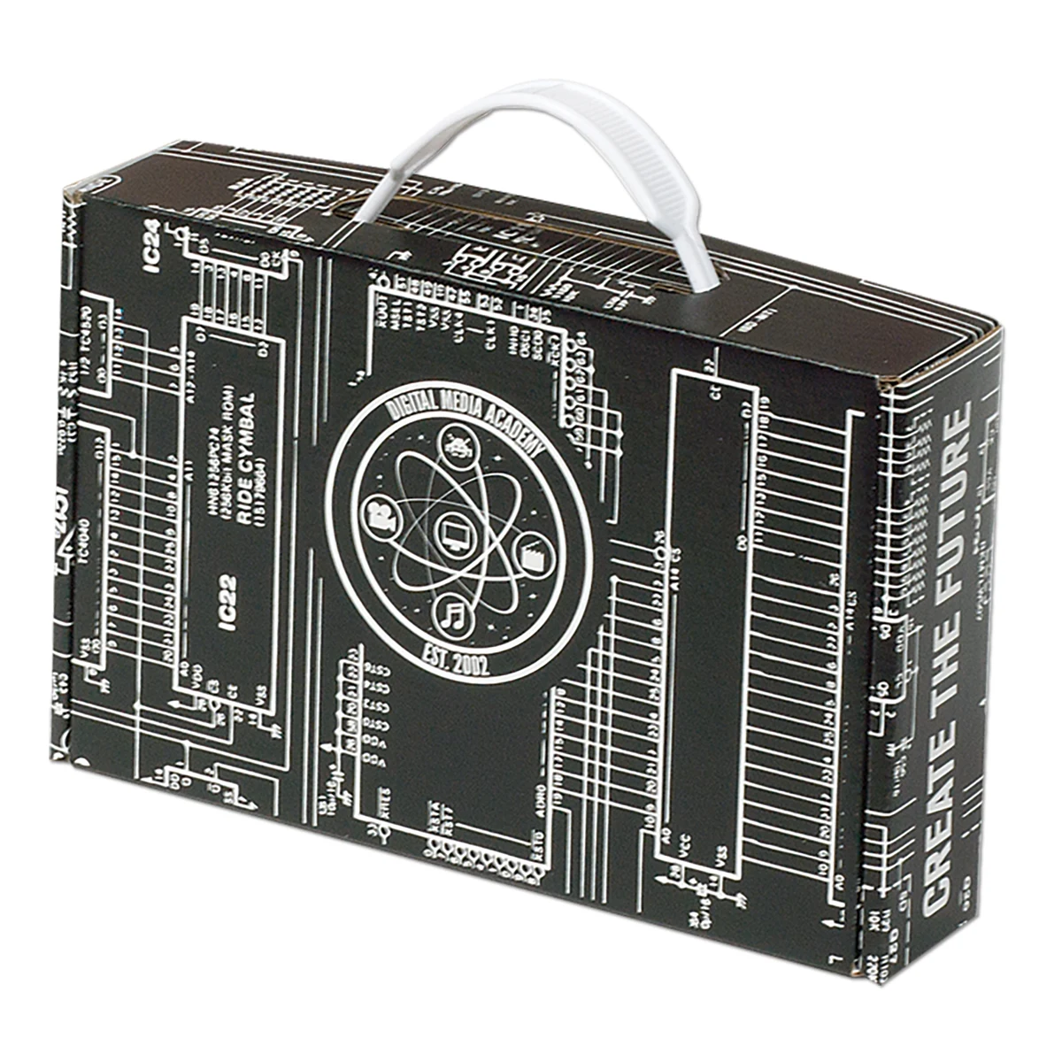 8 3/4" x 5 3/4" x 2" - E-Flute Box with Handle 1