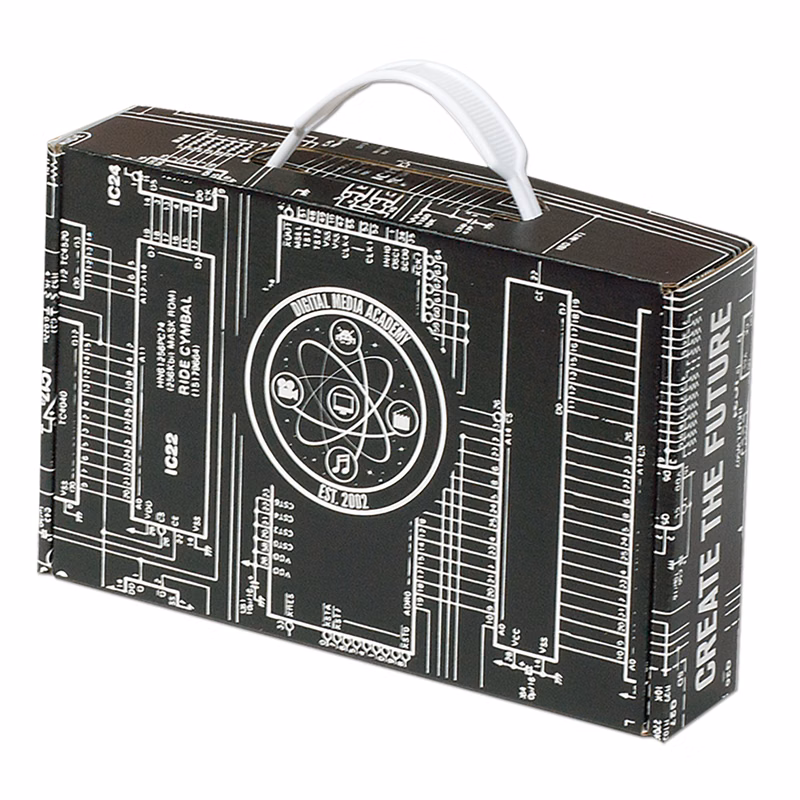 8 3/4" x 5 3/4" x 2" - E-Flute Box with Handle