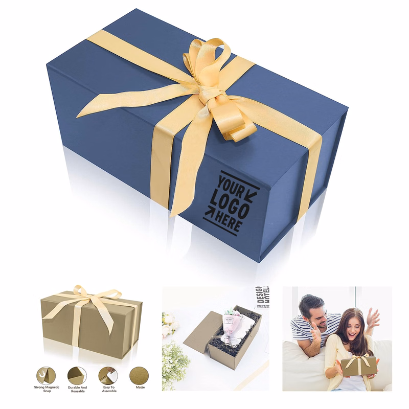 8.9 x 4.5 x 4.5 In Magnetic Small Gift Boxes with Ribbon