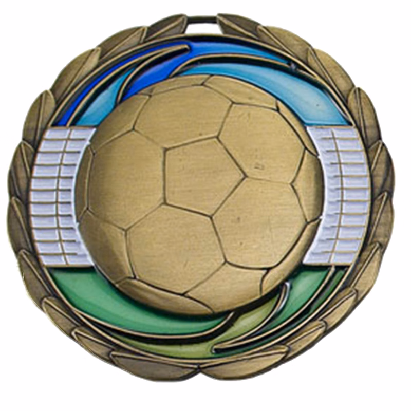 Stock Color Medals: Soccer