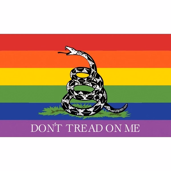 Don't Tread on Me Pride Antenna Flag