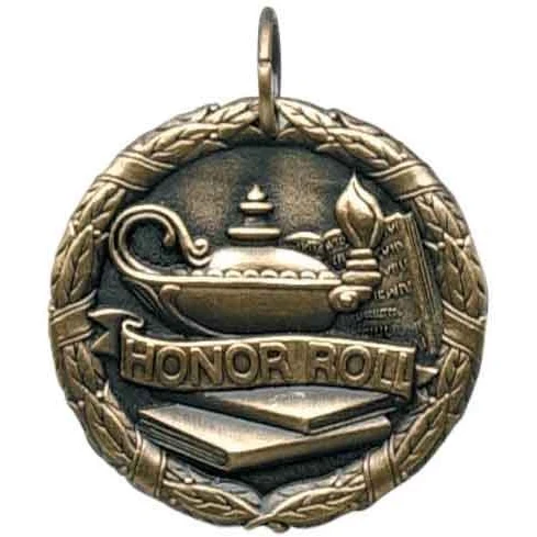 Honor Roll XR100 Series Medal, 1 1/4" 1