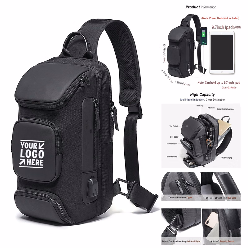 Men Sling Bag Crossbody Backpack Shoulder Casual Daypack Rucksack