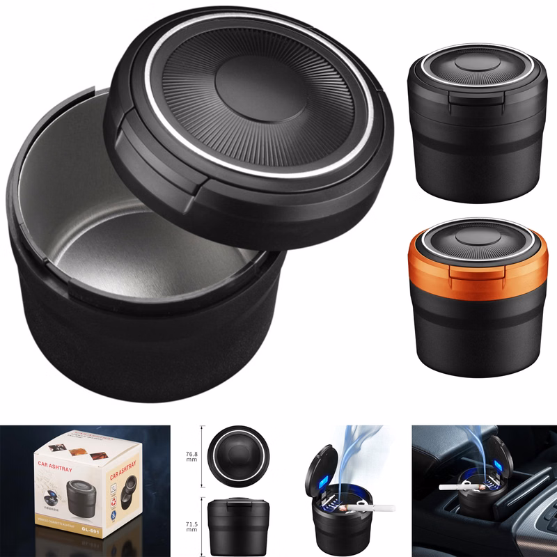 Car Ashtray with Lid Portable