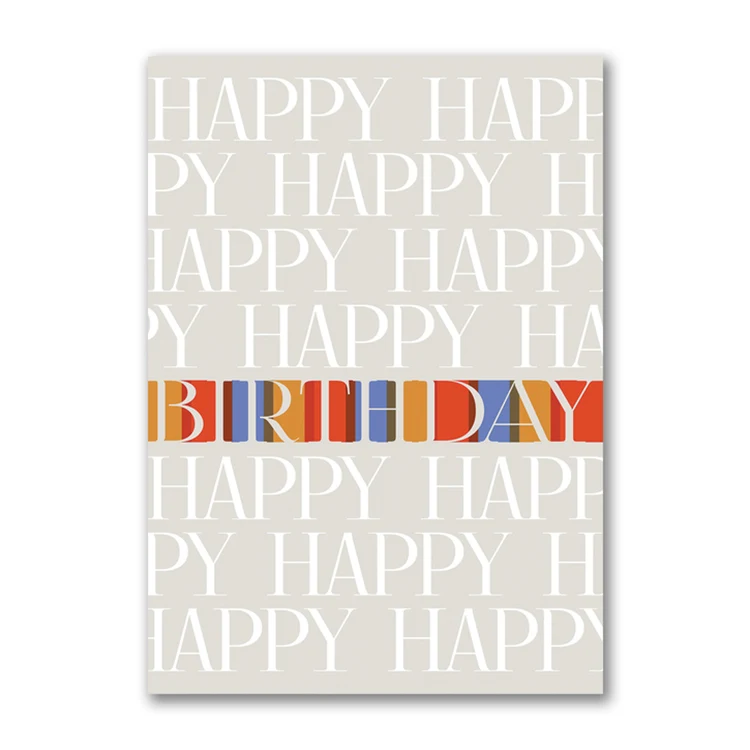 Birthday in Color Card 1