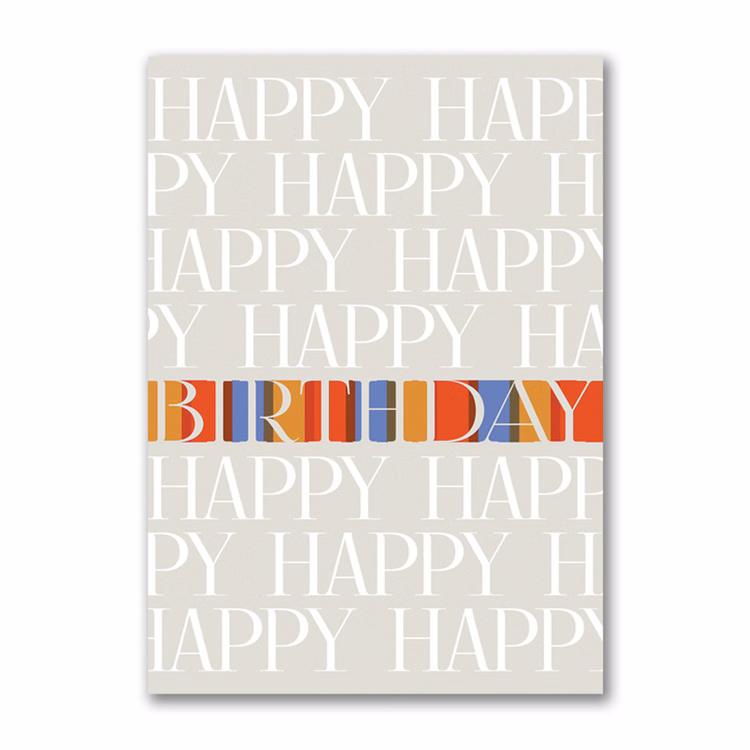 Birthday in Color Card