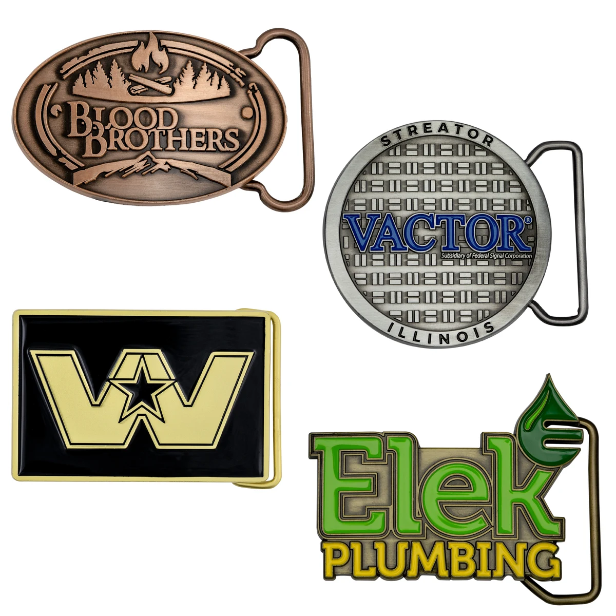 Custom Die Cast Belt Buckles (3") 1