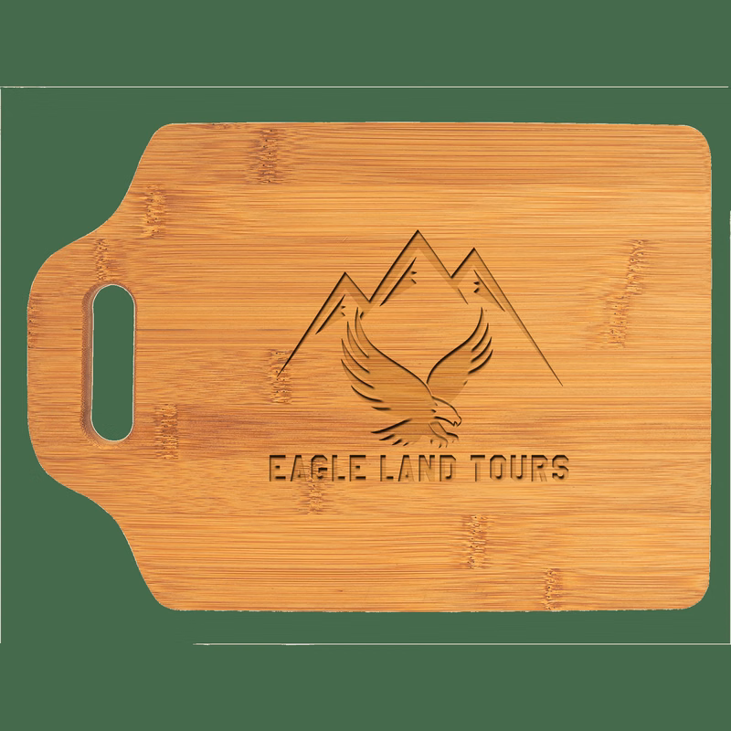 11" x 7 3/4" Bamboo Cutting Board with Handle