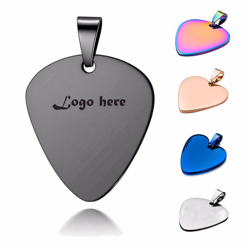 Standard Shape Stainless Steel Guitar Plectrum MOQ 50