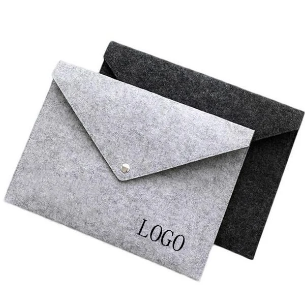 Felt Document File Bag W/ Buckle 1