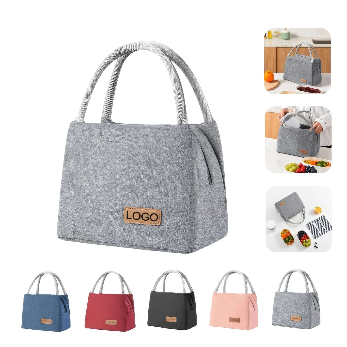 Portable Travel Lunch Bag with Handle 1