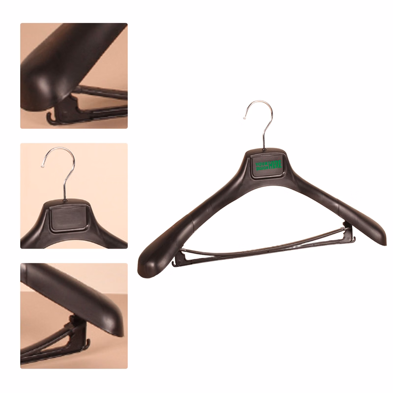 MOQ 50 Non-Slip Plastic Hangers for Suits and Coats
