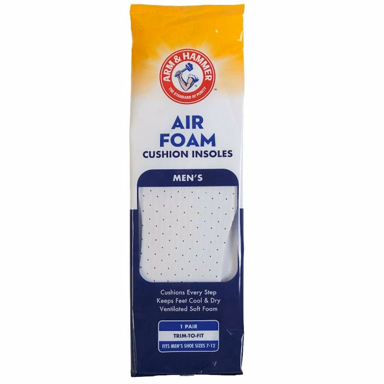 Arm & Hammer Air Foam Insoles - Mens Shoe Size 7-12