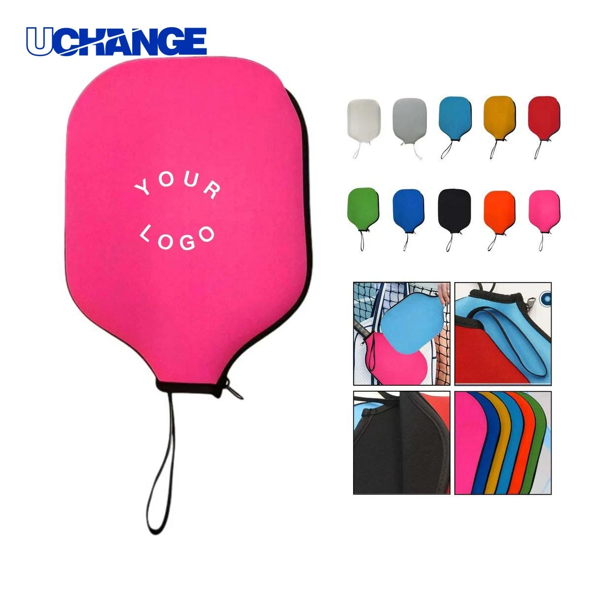 Neoprene Pickleball Paddle Cover with Zipper 1